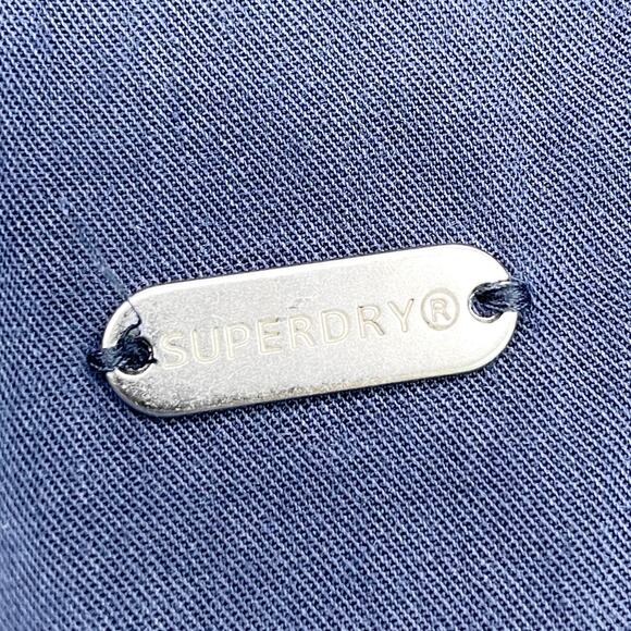 Superdry Womens US 8 Chambray Denim Off Shoulder Mini Dress Short Sleeve Boho - Picture 7 of 9